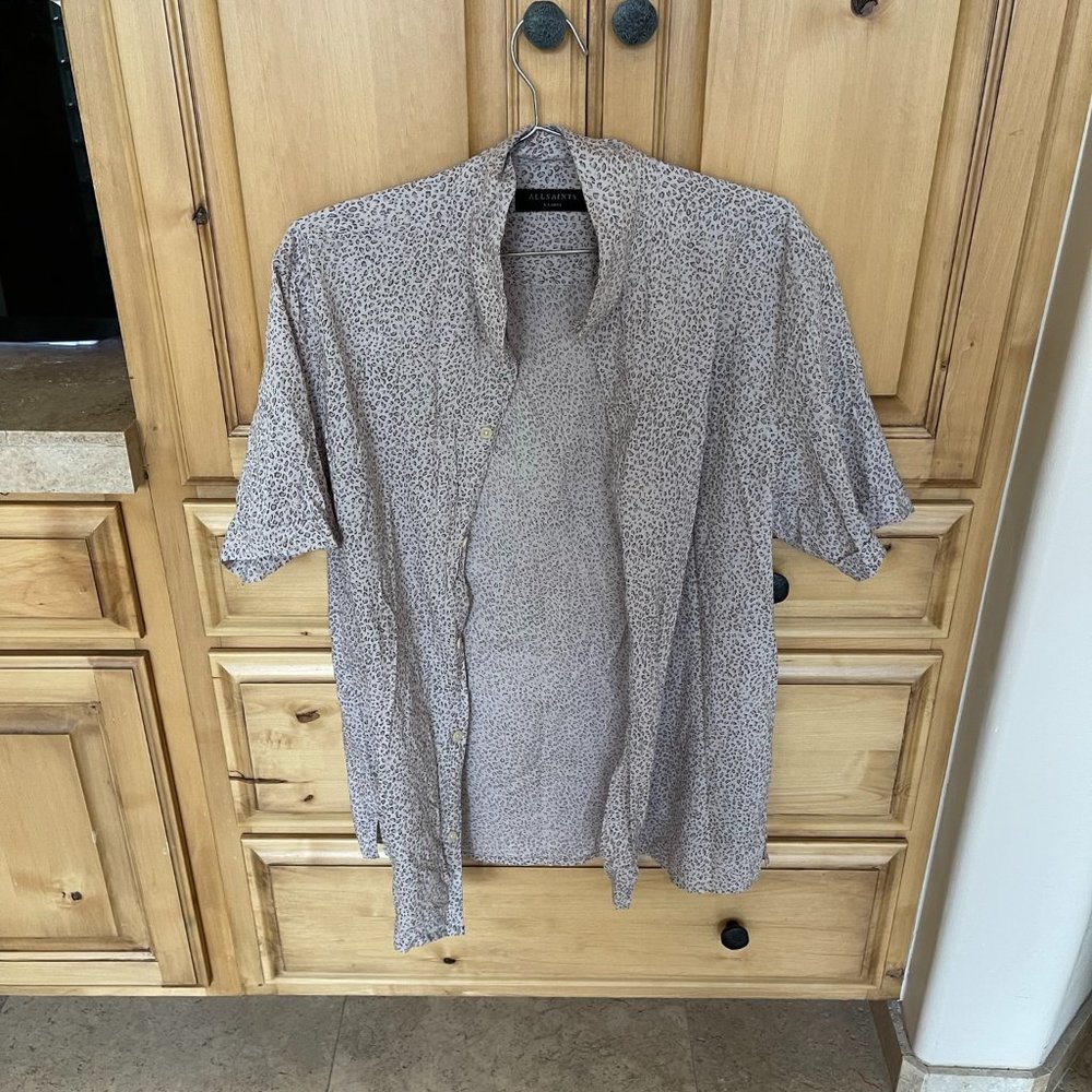 All Saints Short Sleeve Shirt in size XL